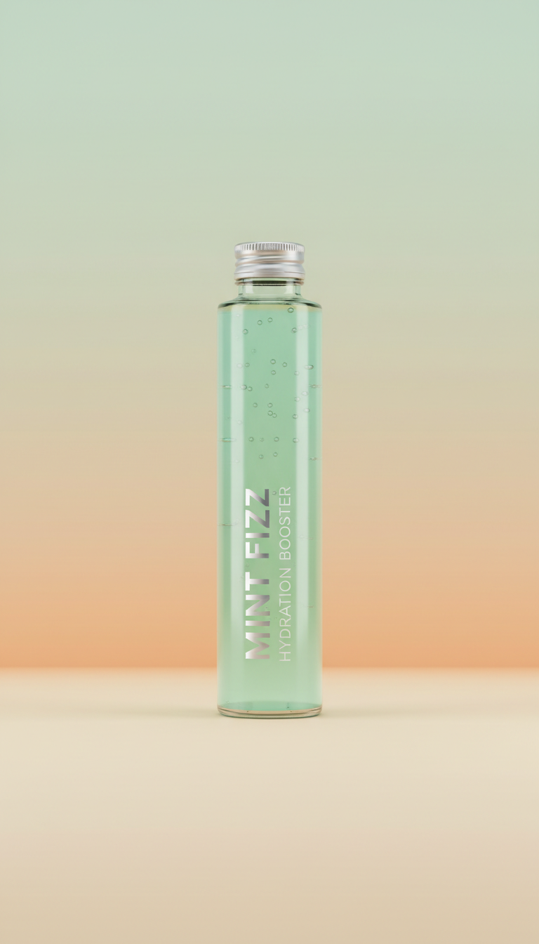 Mint fizz hydration booster bottle