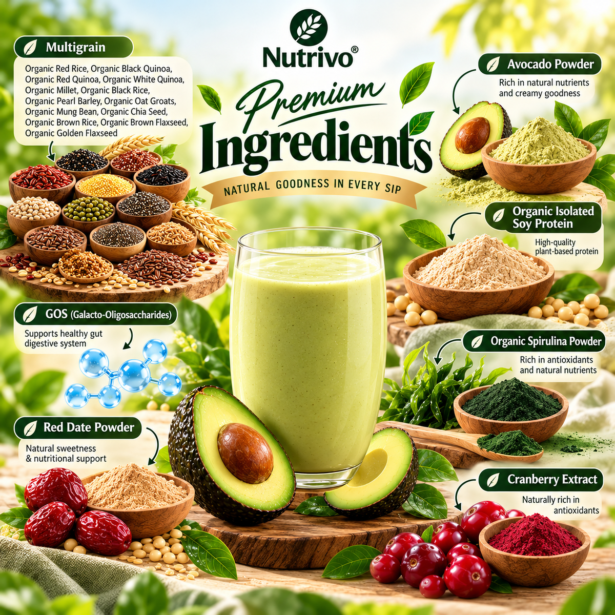 Supreme Avocado Nutri Drink 30g x 12 Sticks