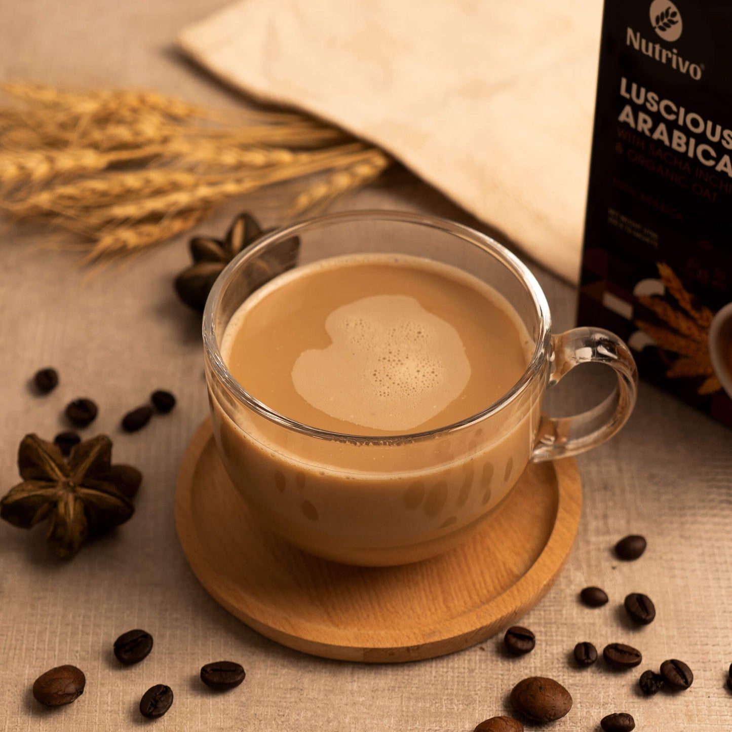 Luscious Premix Coffee Arabica with Sacha Inchi & Organic Oat 25g x 15s
