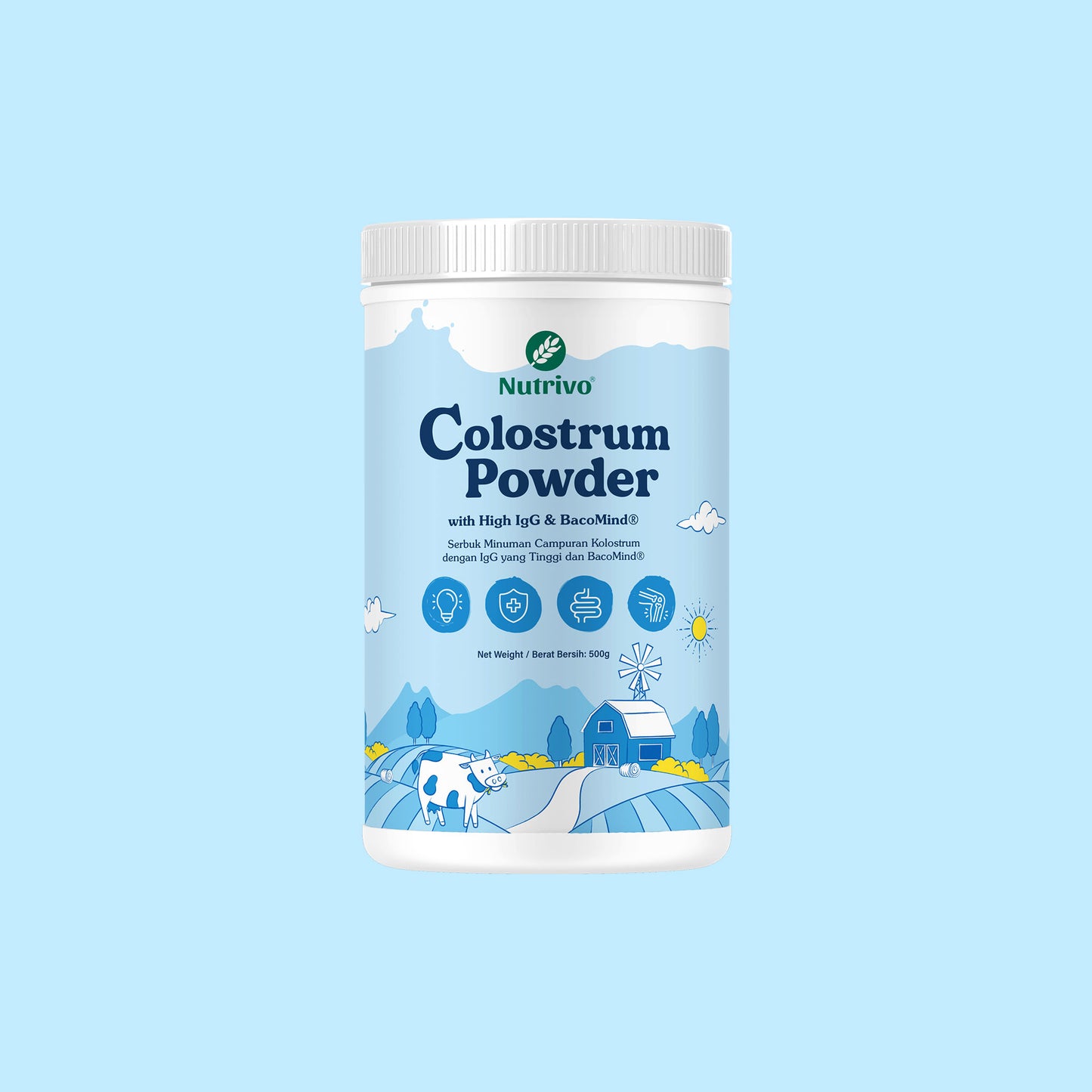 Colostrum Powder with High IgG & BacoMind 500g