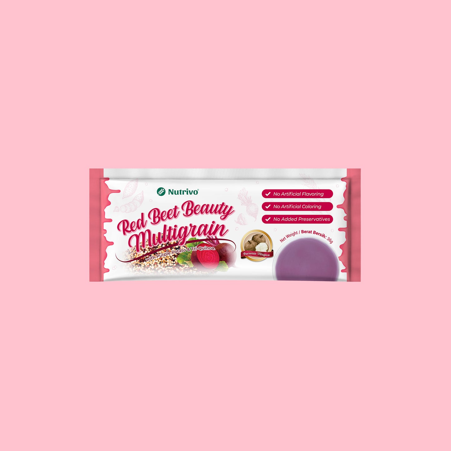 Red Beet Beauty Multigrain 36g x 1 Sachet
