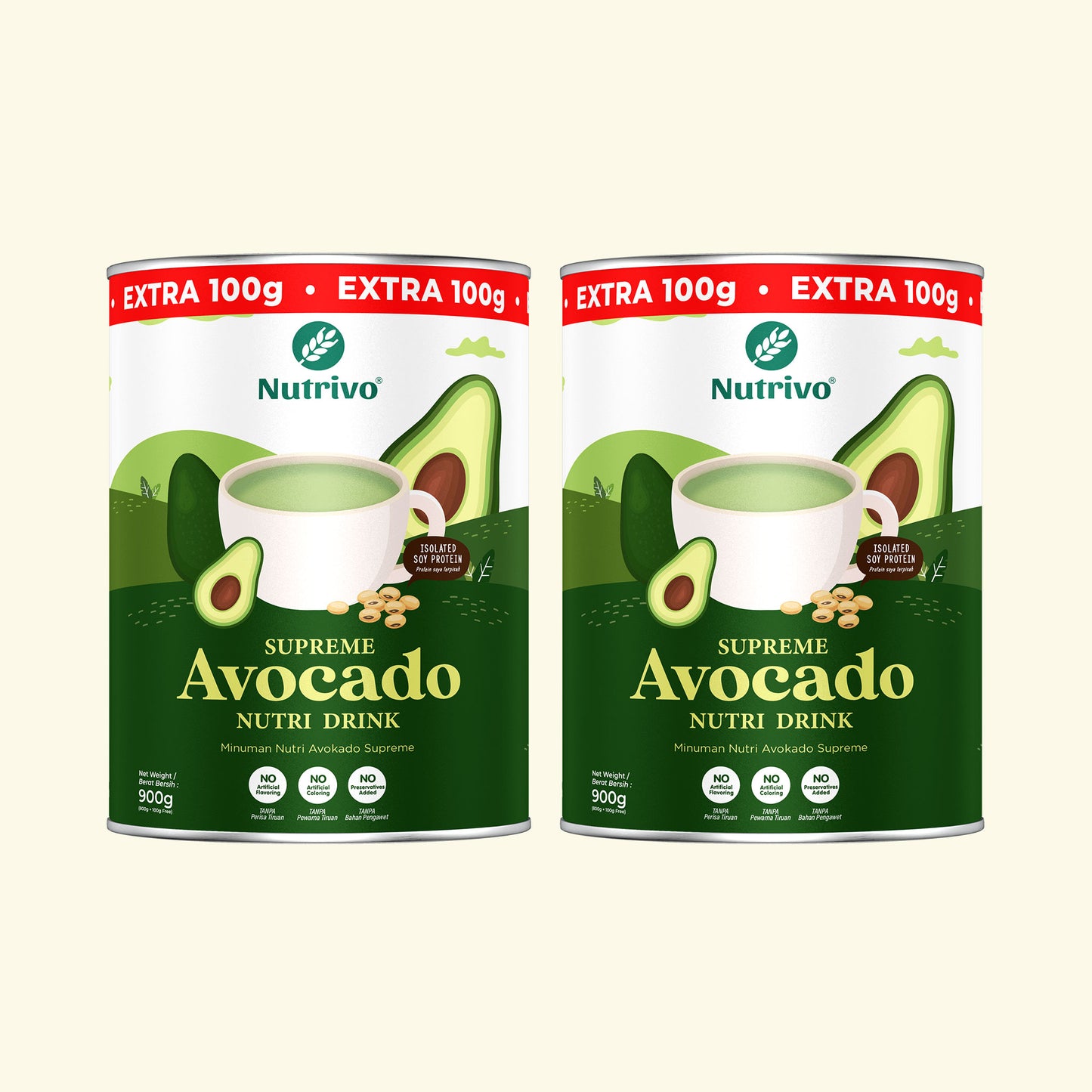 Supreme Avocado Nutri Drink x 2 Tins