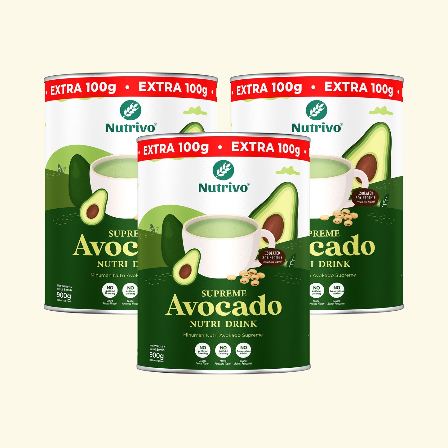 Supreme Avocado Nutri Drink x 3 Tins