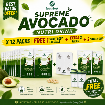 Supreme Avocado Nutri Drink 30g x 12 Sticks