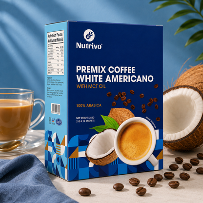 Keto Premix Coffee White Americano with MCT Oil 21g x 12s