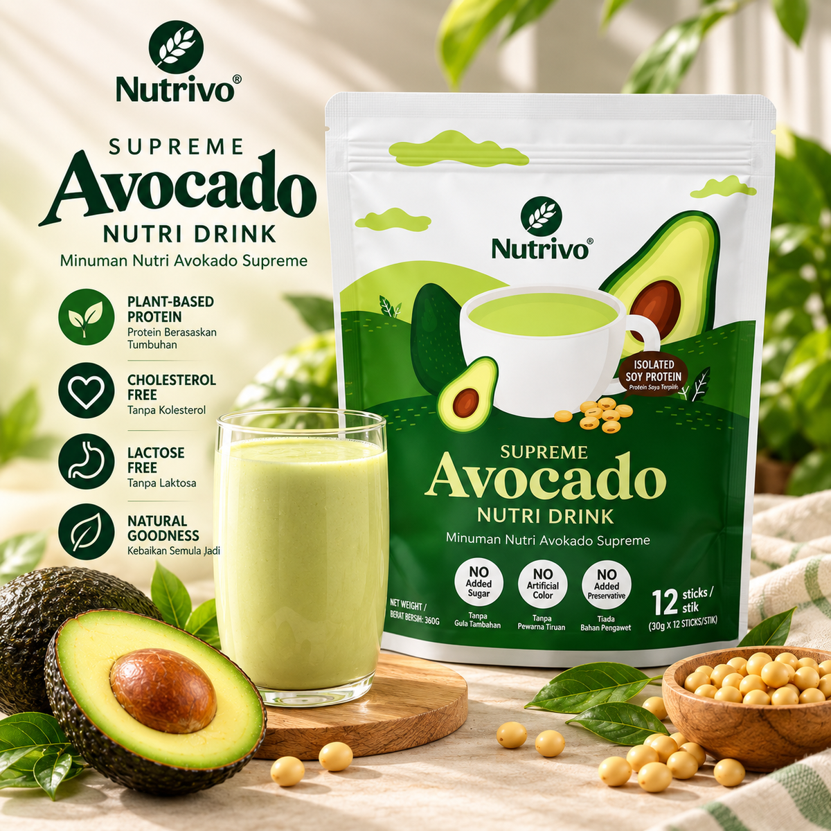 Supreme Avocado Nutri Drink 30g x 12 Sticks