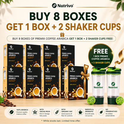 Luscious Premix Coffee Arabica with Sacha Inchi & Organic Oat 25g x 15s