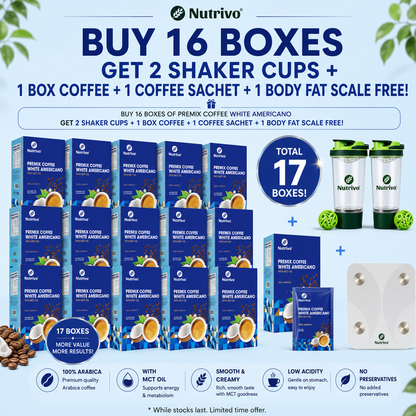Keto Premix Coffee White Americano with MCT Oil 21g x 12s