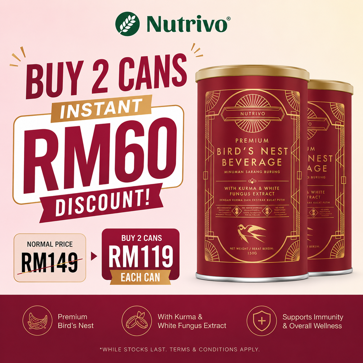 Premium Bird's Nest Beauty Beverage 500g
