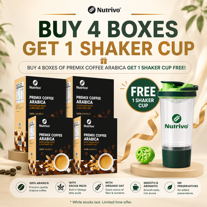 Luscious Premix Coffee Arabica with Sacha Inchi & Organic Oat 25g x 15s