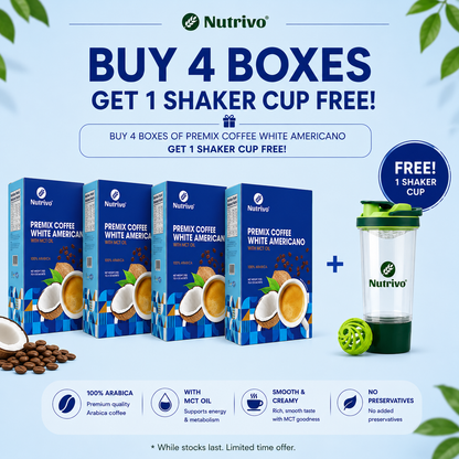 Keto Premix Coffee White Americano with MCT Oil 21g x 12s