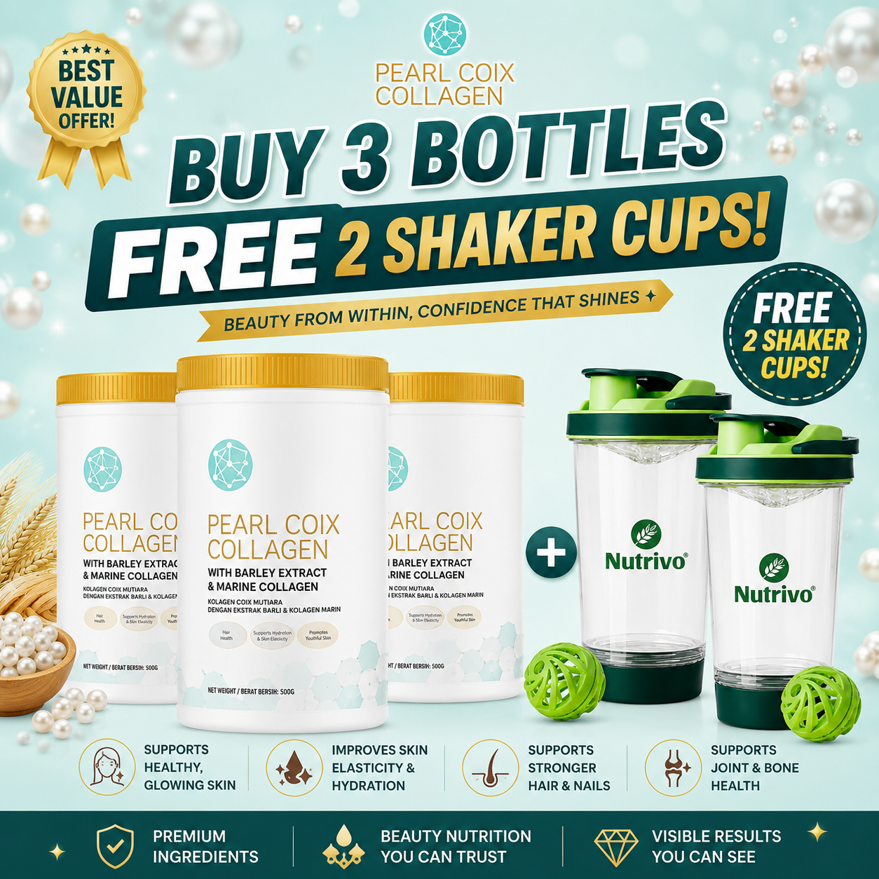 Pearl Coix Collagen 500g