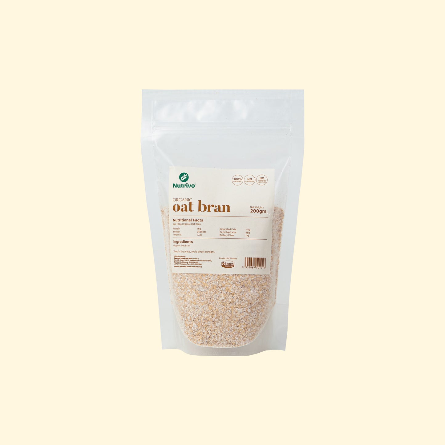 Organic Oat Bran 200g