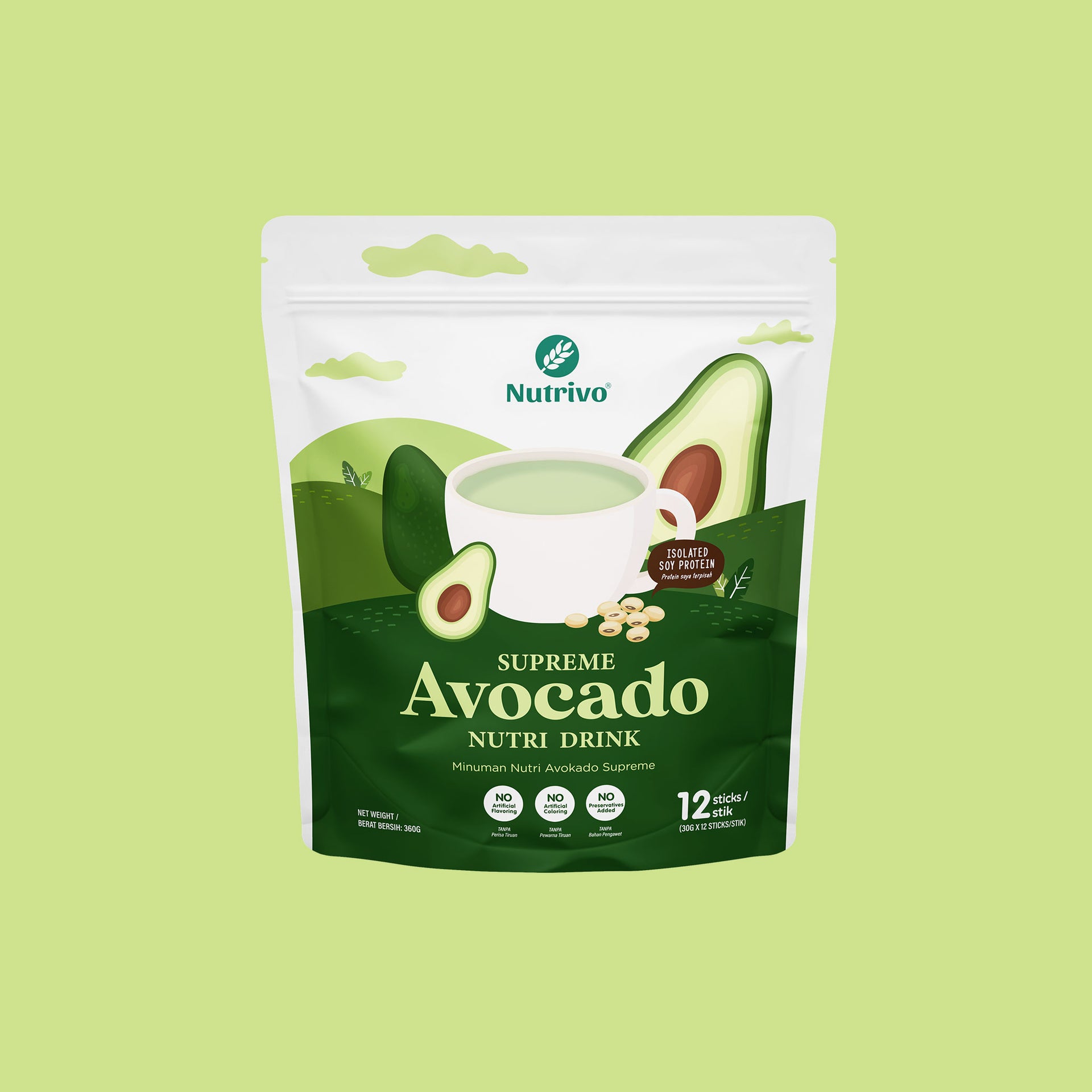Supreme Avocado Nutri Drink 30g x 12 Sticks – Nutrivo Malaysia