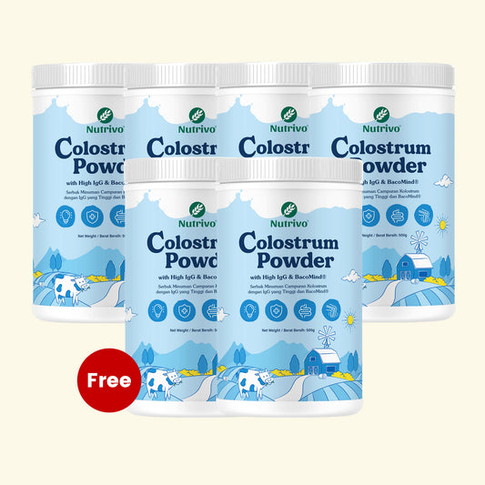 Colostrum Powder with High IgG & BacoMind 500g  [Buy 4 Free 2 Btl Set]