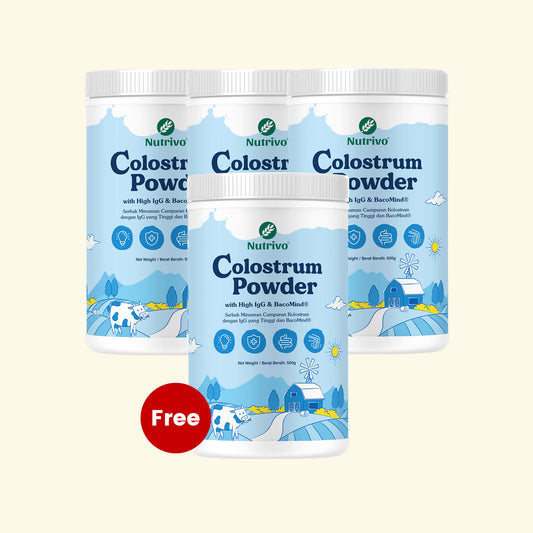 Colostrum Powder with High IgG & BacoMind 500g  [Buy 3 Free 1 Btl Set]