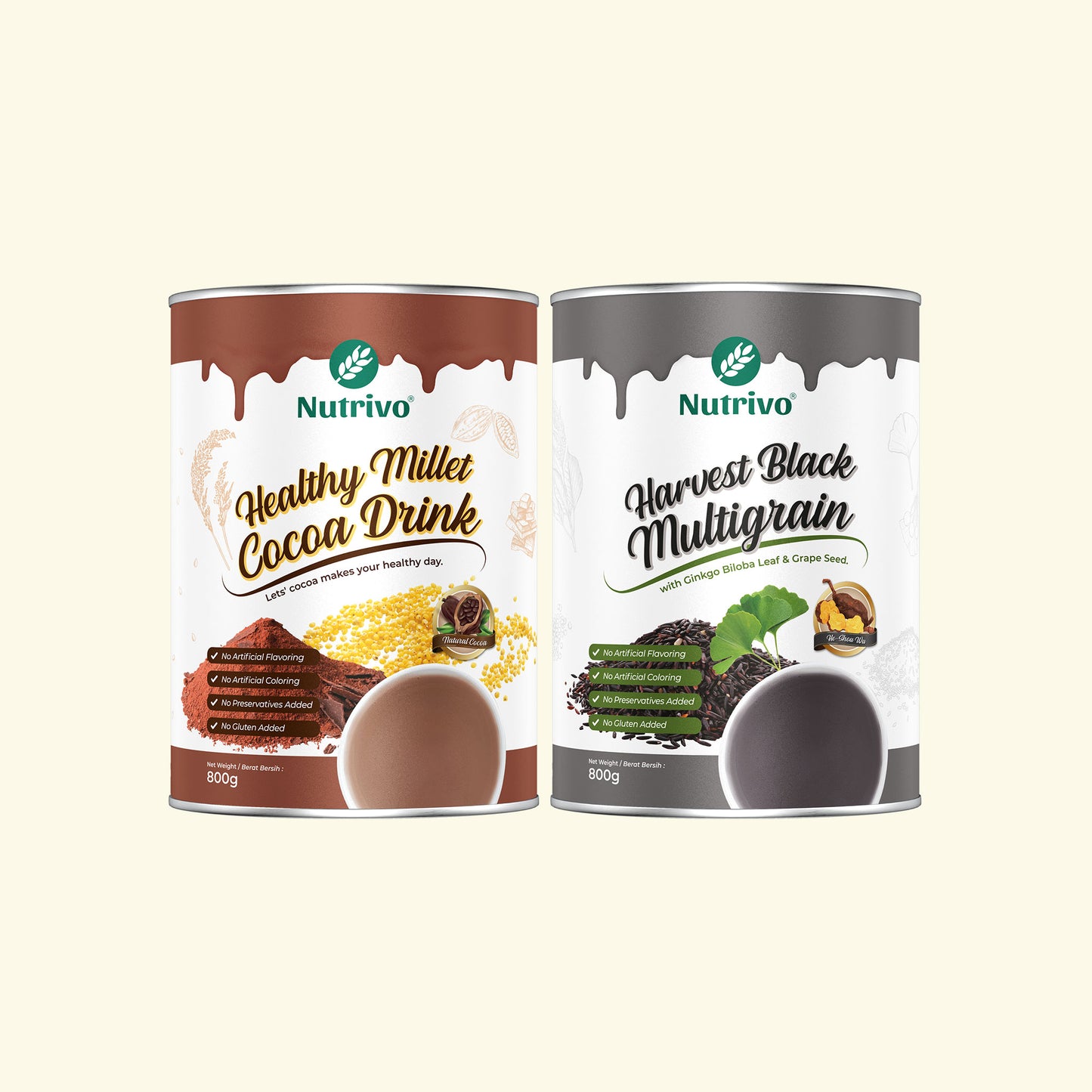[Bundle Set] Multigrain Power Drink 800g x 2 Tins