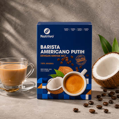 Keto Premix Coffee White Americano with MCT Oil 21g x 12s