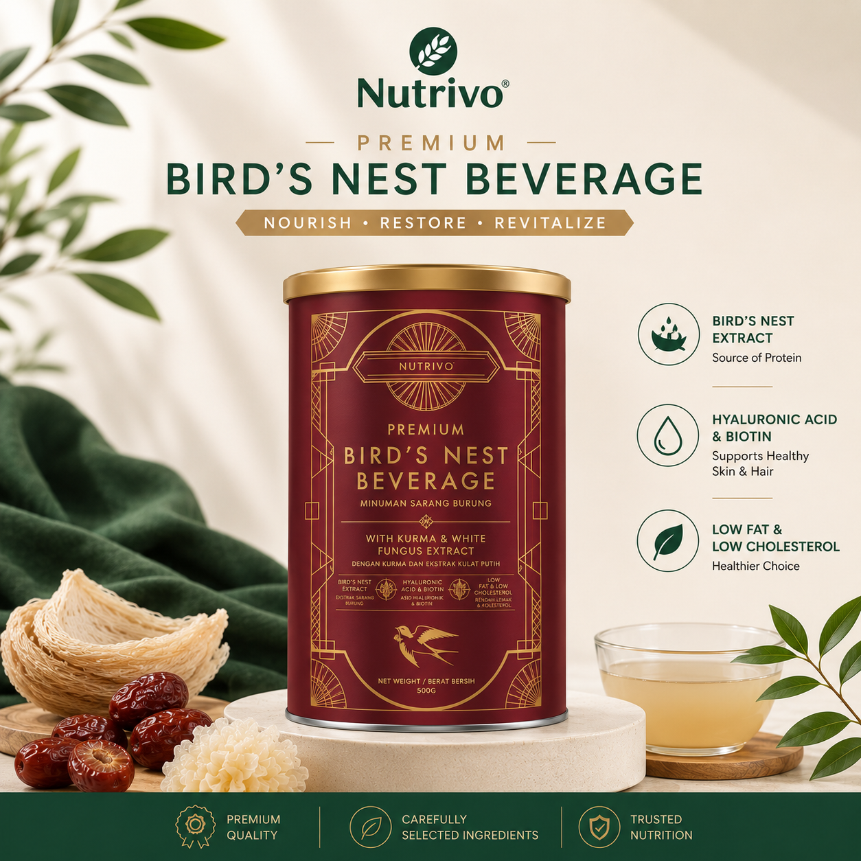 Premium Bird's Nest Beauty Beverage 500g